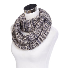 Load image into Gallery viewer, Bohemian Style Three Tone Winter Knit Warm Infinity Circle Scarf - Diff Colors