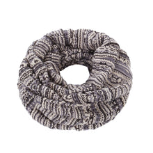 Load image into Gallery viewer, Bohemian Style Three Tone Winter Knit Warm Infinity Circle Scarf - Diff Colors