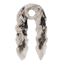 Load image into Gallery viewer, Premium Elegant Night Owl Frayed End Scarf Wrap - Diff Colors Available
