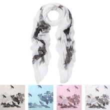 Load image into Gallery viewer, Premium Elegant Night Owl Frayed End Scarf Wrap - Diff Colors Available
