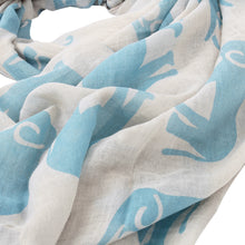 Load image into Gallery viewer, Premium Elephant Print Frayed End Scarf Wrap