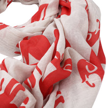 Load image into Gallery viewer, Premium Elephant Print Frayed End Scarf Wrap