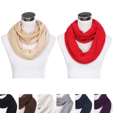 Load image into Gallery viewer, Premium Fine Knit Solid Color Winter Infinity Loop Circle Scarf
