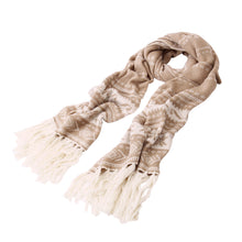 Load image into Gallery viewer, Premium Long Dual Tone Fair Isle Knit Warm Winter Fringe Scarf - Diff Colors