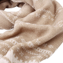 Load image into Gallery viewer, Premium Long Dual Tone Fair Isle Knit Warm Winter Fringe Scarf - Diff Colors