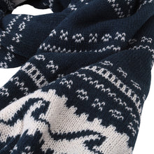 Load image into Gallery viewer, Premium Long Dual Tone Fair Isle Knit Warm Winter Fringe Scarf - Diff Colors