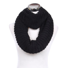 Load image into Gallery viewer, Premium Solid Chunky Ribbed Knit Warm Infinity Loop Circle Scarf