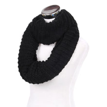 Load image into Gallery viewer, Premium Solid Chunky Ribbed Knit Warm Infinity Loop Circle Scarf