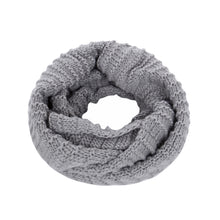 Load image into Gallery viewer, Premium Solid Chunky Ribbed Knit Warm Infinity Loop Circle Scarf
