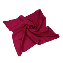 Load image into Gallery viewer, Elegant Large Silk Feel Solid Color Satin Square Scarf Wrap 36"