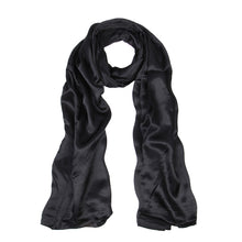 Load image into Gallery viewer, Elegant Silk Feel Solid Color Satin Oblong Scarf Wrap
