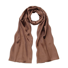 Load image into Gallery viewer, Elegant Silk Feel Solid Color Satin Oblong Scarf Wrap