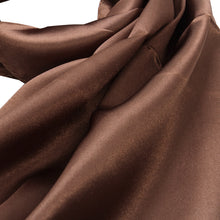 Load image into Gallery viewer, Elegant Silk Feel Solid Color Satin Oblong Scarf Wrap