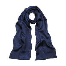 Load image into Gallery viewer, Elegant Silk Feel Solid Color Satin Oblong Scarf Wrap