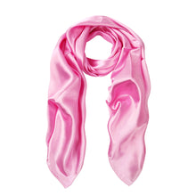 Load image into Gallery viewer, Elegant Silk Feel Solid Color Satin Oblong Scarf Wrap