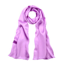 Load image into Gallery viewer, Elegant Silk Feel Solid Color Satin Oblong Scarf Wrap