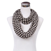 Load image into Gallery viewer, Classic Premium Houndstooth Infinity Loop Circle Scarf
