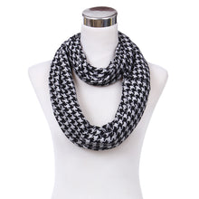 Load image into Gallery viewer, Classic Premium Houndstooth Infinity Loop Circle Scarf