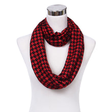 Load image into Gallery viewer, Classic Premium Houndstooth Infinity Loop Circle Scarf