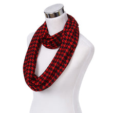 Load image into Gallery viewer, Classic Premium Houndstooth Infinity Loop Circle Scarf