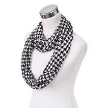 Load image into Gallery viewer, Classic Premium Houndstooth Infinity Loop Circle Scarf