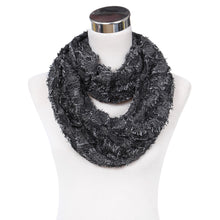 Load image into Gallery viewer, Premium Plaid Stitched Jean Infinity Loop Circle Scarf - Diff Colors