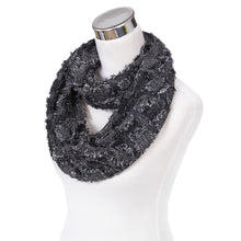 Load image into Gallery viewer, Premium Plaid Stitched Jean Infinity Loop Circle Scarf - Diff Colors