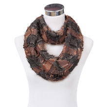 Load image into Gallery viewer, Premium Plaid Stitched Jean Infinity Loop Circle Scarf - Diff Colors