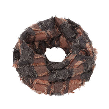 Load image into Gallery viewer, Premium Plaid Stitched Jean Infinity Loop Circle Scarf - Diff Colors