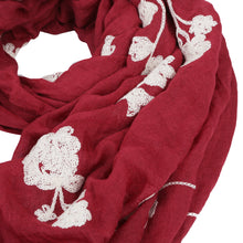 Load image into Gallery viewer, Premium Elegant Lace Floral Embroidered Scarf Wrap