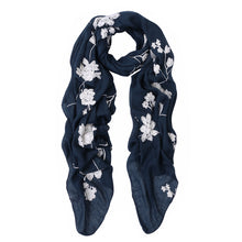 Load image into Gallery viewer, Premium Elegant Lace Floral Embroidered Scarf Wrap