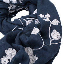 Load image into Gallery viewer, Premium Elegant Lace Floral Embroidered Scarf Wrap