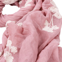 Load image into Gallery viewer, Premium Elegant Lace Floral Embroidered Scarf Wrap