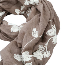 Load image into Gallery viewer, Premium Elegant Lace Floral Embroidered Scarf Wrap