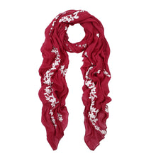 Load image into Gallery viewer, Premium Elegant Lace Cherry Blossom Floral Embroidered Scarf Wrap - Diff Colors