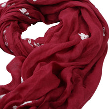 Load image into Gallery viewer, Premium Elegant Lace Cherry Blossom Floral Embroidered Scarf Wrap - Diff Colors