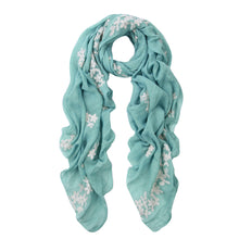 Load image into Gallery viewer, Premium Elegant Lace Cherry Blossom Floral Embroidered Scarf Wrap - Diff Colors