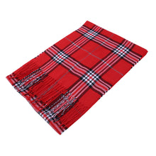 Load image into Gallery viewer, Premium Unisex Plaid & Checkered Winter Fringe Scarf - Diff Colors & Patterns