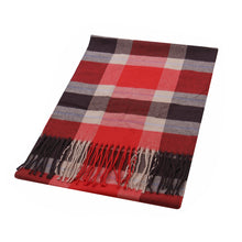 Load image into Gallery viewer, Premium Unisex Plaid & Checkered Winter Fringe Scarf - Diff Colors & Patterns