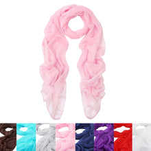 Load image into Gallery viewer, Elegant Silky Chiffon Sheer Plain Oblong Scarf Wrap