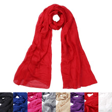 Load image into Gallery viewer, Premium Large Silky Plain Satin Oblong Scarf Wrap