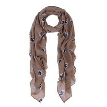 Load image into Gallery viewer, Large Unique Evil Eye Design Scarf Wrap Shawl Stole