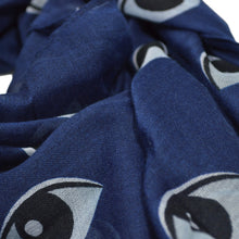 Load image into Gallery viewer, Large Unique Evil Eye Design Scarf Wrap Shawl Stole