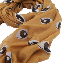 Load image into Gallery viewer, Large Unique Evil Eye Design Scarf Wrap Shawl Stole