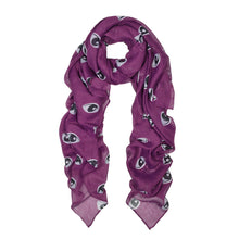 Load image into Gallery viewer, Large Unique Evil Eye Design Scarf Wrap Shawl Stole