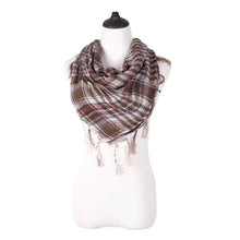 Load image into Gallery viewer, Multi-Colors Trendy Plaid & Houndstooth Check Soft Square Scarf