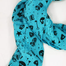 Load image into Gallery viewer, Skulls & Stars Multi Print Rebel Scarf