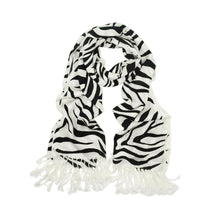 Load image into Gallery viewer, TrendsBlue Elegant Zebra Animal Print Fringe Scarf - Diff Colors Avail