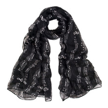 Load image into Gallery viewer, Premium Music Notes & Chords Fashion Scarf Wrap - Different Colors