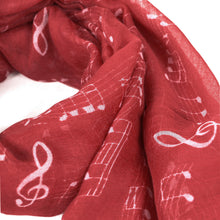 Load image into Gallery viewer, Premium Music Notes & Chords Fashion Scarf Wrap - Different Colors